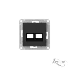 Изображения товара AtlasDesign Карбон Накладка двойная для информационных функций типа Keystone | ATN001090 | SE