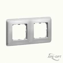 Изображения товара Cariva DIY Рамка 2 поста алюминий | 695974 | Legrand