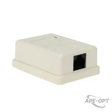 Изображения товара Розетка компьютерная 1-порт RJ-45(8P8C) категория 5e, внешняя | 03-0121 | REXANT