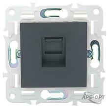 Изображения товара SKANDY Розетка компьютерная RJ45 кат.5E SK-K01T титан | SK-K10-1-K48 | IEK
