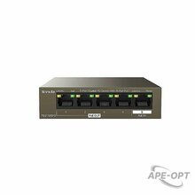 Изображения товара Tenda TEG1105PD - Коммутатор PoE неуправляемый (с питанием от PoE), 4 порта 10/100/1000 Base-T (Data/PoE OUT IEEE 802.3 af) + 1 порт 10/100/1000 Base-T (Data/PoE IN IEEE 802.3 af/at), бюджет PoE 30 Вт (15 Вт на порт) , грозозащита портов 6 кВ.