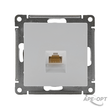 Изображения товара AtlasDesign Белый Розетка компьютерная RJ45, механизм | ATN000183 | SE