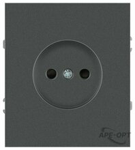 Изображения товара Розетка Arktik 16-2106-06 без заземления 2P 16А-250В графит | Б0071678 | ЭРА