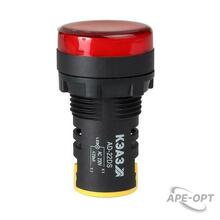 Изображения товара Лампа AD22DS(LED) матрица D22мм красный 230В | 238566 | КЭАЗ