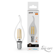 Изображения товара Лампа светодиодная Filament Elementary Свеча на ветру 10W 650lm 2700К Е14 LED 1/10/100 | 42110 | Gauss