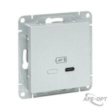 Изображения товара Механизм розетки USB-С, быстрая, алюминий Эпика EKF | UP1-SOA-USBCF | EKF