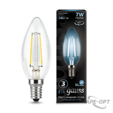 Изображения товара Лампа светодиодная LED 7Вт E14 220В 4100К свеча | 103801207 | Gauss