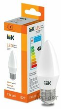 Изображения товара Лампа светодиодная Candle C37 600lm 3000K E27 | LL-I-C37-7-230-30-E27 | IEK