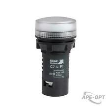Изображения товара Лампа C7-L-F1 светодиодная белая 110 В AC/DC XB7EV01GP | 362153 | КЭАЗ