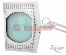 Изображения товара Лупа на струбцине , квадратная, 5D, с подсветкой 108 LED, белая | 31-0513 | REXANT
