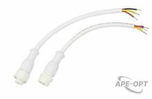 Изображения товара Соединительный кабель (3pin) герметичный (IP67) 3х0.5 мм² 300 V белый | 11-9530 | REXANT