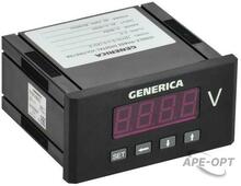 Изображения товара Вольтметр цифровой щитовой однофазный 48х96мм LED | IDV41-5-1-0-LED-G | GENERICA