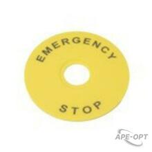 Изображения товара Маркировка для кнопки аварийного останова "Emergency Stop" D90 | SBY8360 | Systeme Electric