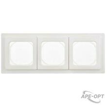 Изображения товара FLITE Рамка 3-местная IP55 Рпро-3-55-ФлБ белый | FI-M30-32-55-K01 | IEK