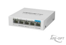 Изображения товара KN-4610 - 5-портовый гигабитный коммутатор с 4 портами PoE+ и бюджетом мощности 60 Вт, KEENETIC