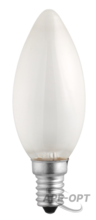 Изображения товара Лампа накаливания ЛОН 40Вт E14 240В B35 frosted | 3320515 | Jazzway