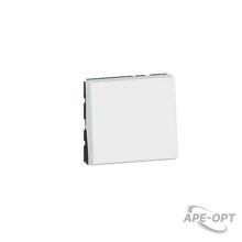 Изображения товара Выключатель - Mosaic - 10 AX - 2 модуля - белый | 077010L | Legrand
