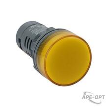Изображения товара Сигнальная лампа SB7 моноблочная 22мм желтая LED 24В DC | SB7EV08BP | SE