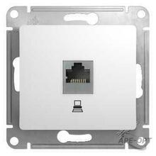 Изображения товара Glossa Белый Розетка компьютерная RJ45 кат.5E | GSL000181K | SE