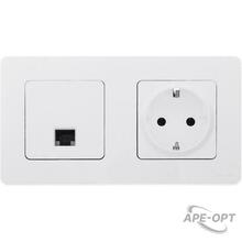 Изображения товара Inspiria Белый Розетка компьютерная RJ45 С/У категория 5e UTP | 673825 | Legrand