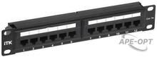 Изображения товара 1U патч-панель кат.5E UTP 12 портов 10" Dual IDC | PP12-1UC5EU-D05-10 | ITK