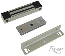 Изображения товара ML-180K с уголком - Электромагнитный замок, 12V DC, не более 0,4 A, усилие 180 кг