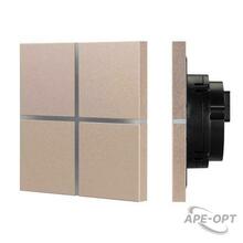 Изображения товара INTELLIGENT ARLIGHT Сенсорная панель KNX-304-13-IN Champagne (BUS, Frameless) (IARL, IP20 Металл, 2 года) | 039670 | Arlight