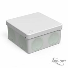 Изображения товара Коробка распределительная 60-0300м для прямого монтажа двухкомпонентная безгалогенная (HF) 100х100х50 (8шт/уп) IP66| 60-0300м | Промрукав