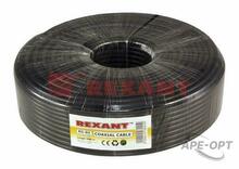 Изображения товара Кабель RG-6U+CU, (64%), 75 Ом, 100м., черный (OUTDOOR) | 01-2222 | REXANT