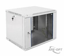 Изображения товара ШРН-Э-9.500-9005 - Шкаф телекоммуникационный настенный разборный 9U (600 × 520) дверь стекло, цвет черный ЦМО