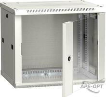 Изображения товара Шкаф LINEA W 9U 600x450 мм дверь стекло, RAL7035 | LWR3-09U64-GF | ITK