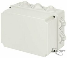 Изображения товара Распаячная коробка ЭРА KORv-190-140-120-10g-44 ОП серая 190х140х120мм на винтах 10 гермовводов IP44 | Б0071919 | ЭРА