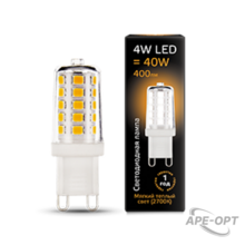 Изображения товара Лампа светодиодная LED 4Вт G9 AC185-265В 2700К керамика | 107309104 | Gauss