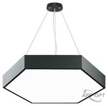 Изображения товара Светильник светодиодный Geometria Hexagon SPO-121-B-40K-038 38Вт 4000K 4000Лм IP40 600*600*80 черный подвесной ЛТ | Б0058875 | ЭРА