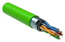 Изображения товара Кабель связи витая пара F/UTP, кат.5E 4x2х24AWG solid, нг(А)-LSLTx, 305м, зеленый | LC1-C5E04-322 | ITK