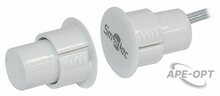 Изображения товара ST-DM030NC-WT - Магнитоконтактный датчик Smartec, НЗ, белый, врезной для металлических дверей, зазор 35 мм