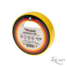 Изображения товара Изолента ПВХ 0.13х15 мм, 10 м, желтая | KR-09-2002 | Kranz