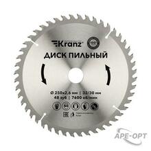Изображения товара Диск пильный 250 мм х 48 зуб х 32/30 мм | KR-92-0128 | Kranz