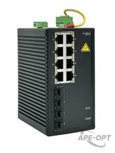 Изображения товара Управляемый промышленный коммутатор Ethernet L2, 8x10/100/1000BaseT, 4x100/1000BaseX SFP | NSETM212T08X04A | SE