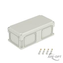 Изображения товара Корпус пластиковый RAM box IP67 400х200х146 мм (высота крышки 21) стенка с выбивными фланцами непрозрачная крышка | 542210 | DKC
