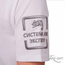 Изображения товара Рубашка поло с логотипом СИСТЕМА КМ размер XS белая | Polo-KM-XS-white | СИСТЕМА КМ
