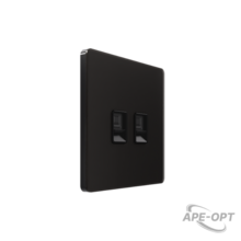 Изображения товара Systeme Infinity, Розетка информационная С/У RJ-45 кат.6 2-я, Полярная ночь