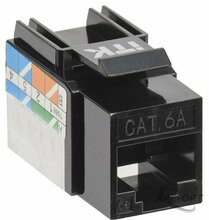 Изображения товара Модуль Keystone Jack кат.6A UTP 110 IDC 90град чёрный | CS1-1C6AU-11-09 | ITK