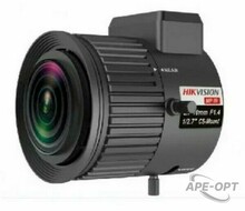 Изображения товара TV2713D-6MPIR Hikvision - Вариофокальный 6Мп объектив, 1/2.7"; 2.7-13мм F1.4-С; крепление CS.