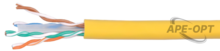 Изображения товара Кабель связи витая пара U/UTP, кат.5E 4х2х24AWG solid, PVC, 305м, синий | LC1-C5E04-113 | ITK
