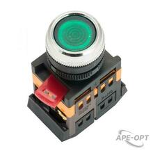 Изображения товара Кнопка ABLFS-22 с подсветкой зеленый NO+NC 230В EKF PROxima | ablfs-22-g | EKF