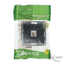 Изображения товара Glossa Антрацит Розетка телефонная RJ11 | GSL000781T | SE