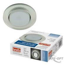 Изображения товара Светильник декор.встр Luciole DLS-L156 GX53 GLASSY/CLEAR 3D GX53 доп.LED подсветка 4Вт металл/стекл