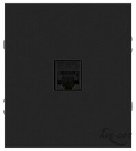 Изображения товара Розетка Arktik 16-3107-05 информационная RJ45 антрацит | Б0070478 | ЭРА