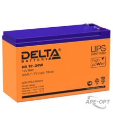 Изображения товара HR 12-34 W Delta Аккумуляторная батарея | 4614010630004 | DELTA